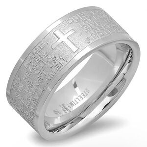 ENGRAVED PRAYER STAINLESS STEEL BAND